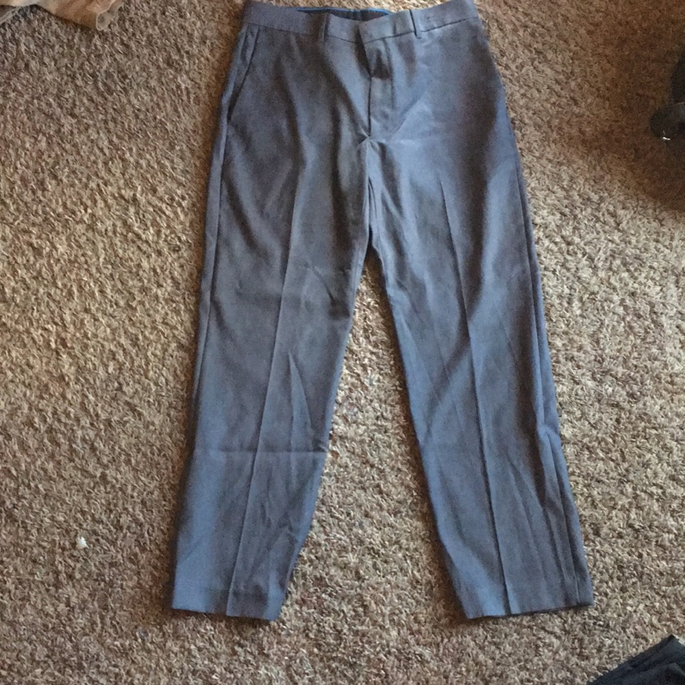 Men’s light Gray Flat front dress pants